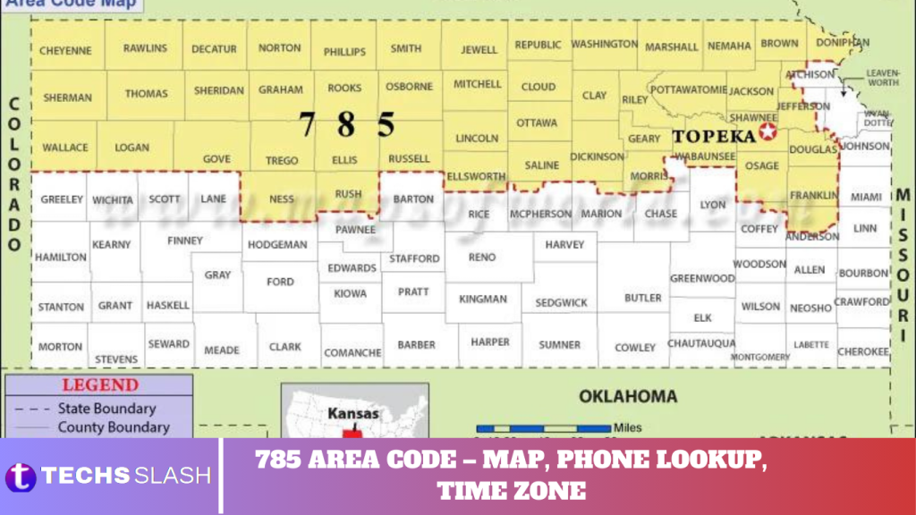 785 AREA CODE – MAP, PHONE LOOKUP, TIME ZONE