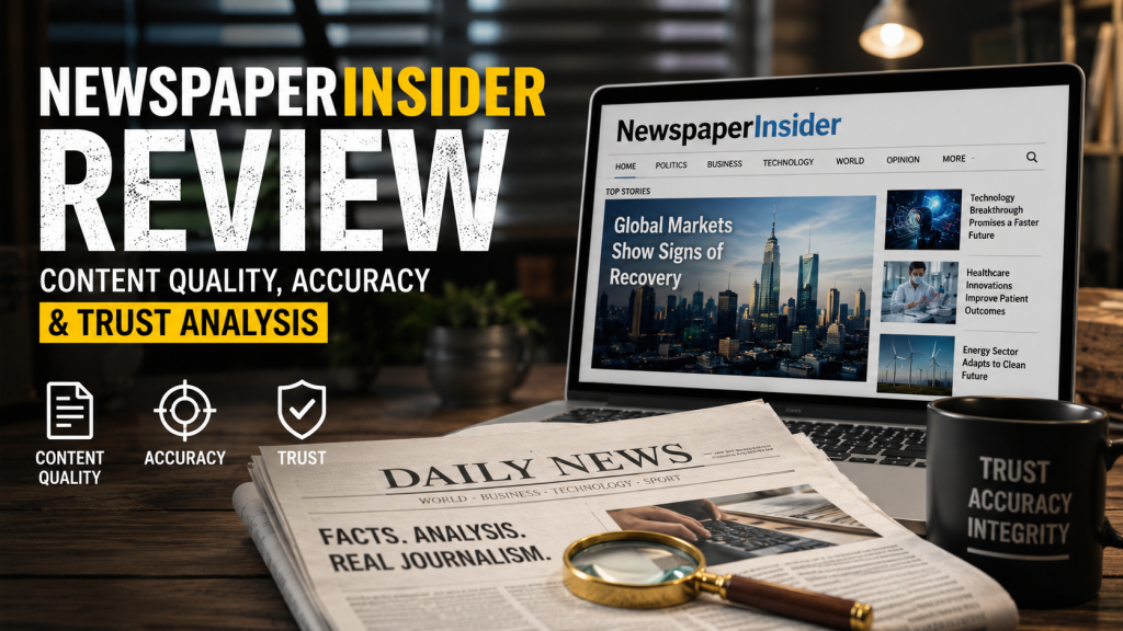 NewspaperInsider Review: Content Quality, Accuracy & Trust Analysis