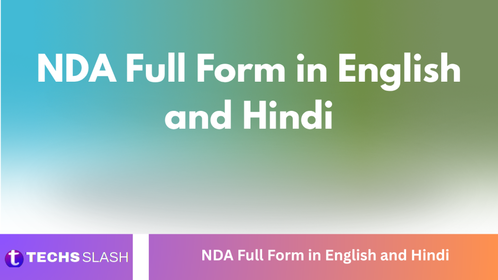 NDA Full Form in English and Hindi NDA Full Form in English and Hindi